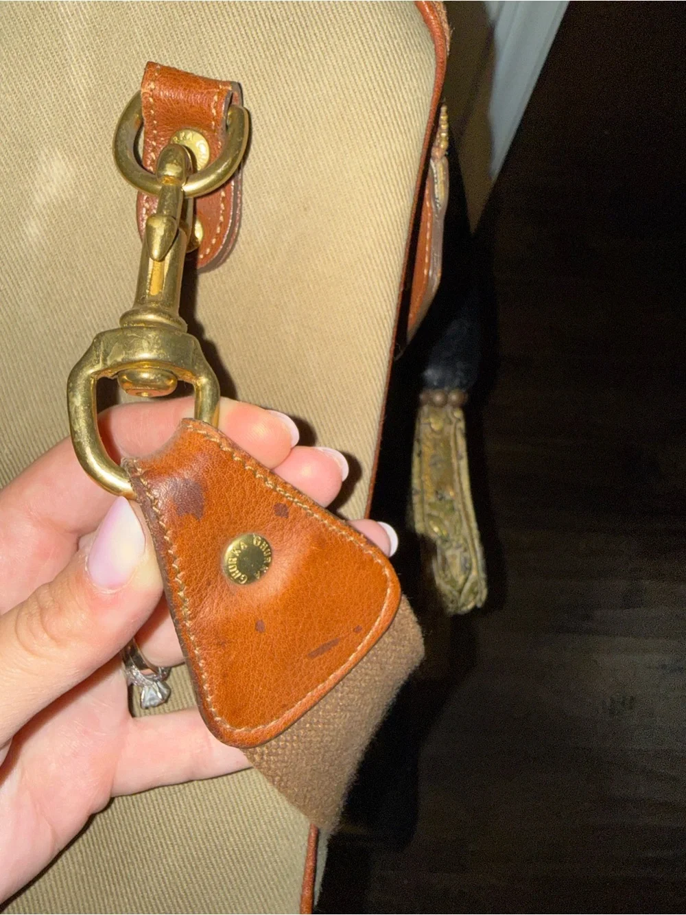 GHURKA #209 Leather Messenger Bag Brown